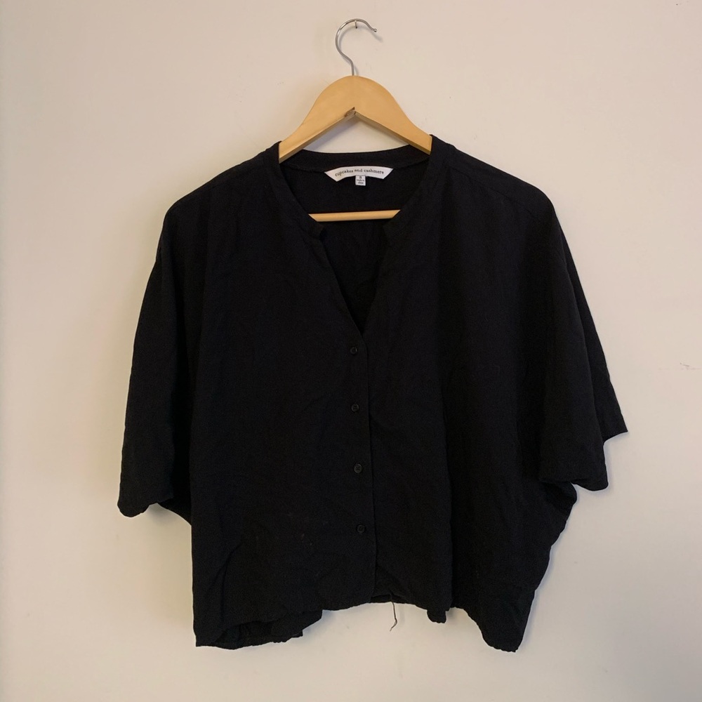 Cupcake & cashmere button down top